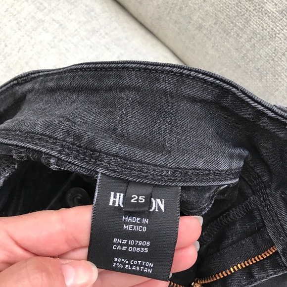 Faded wash Black Denim HUDSON Denim Jeans - Picture 7 of 7